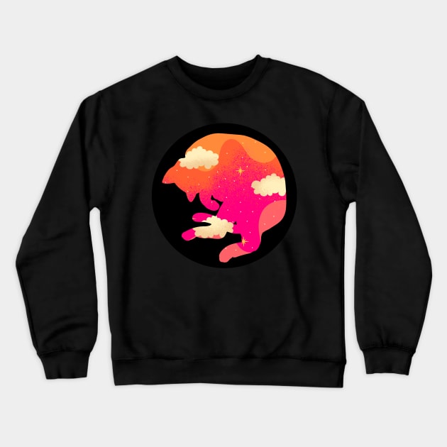 Cosmic Kitty Crewneck Sweatshirt by Purrestrialco